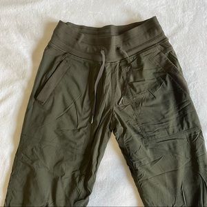 Lululemon Dance Studio Mid-Rise Pant in Dark Olive